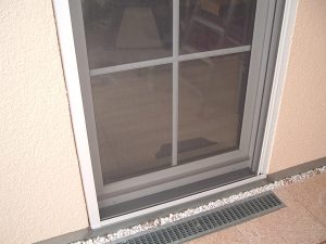 Terassentür mit Insektenschutz