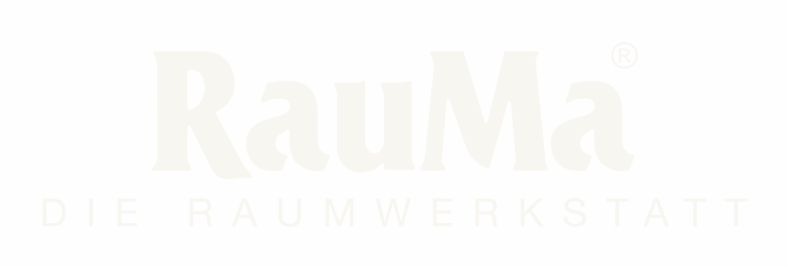 Logo RauMa Die Raumwerkstatt Beige