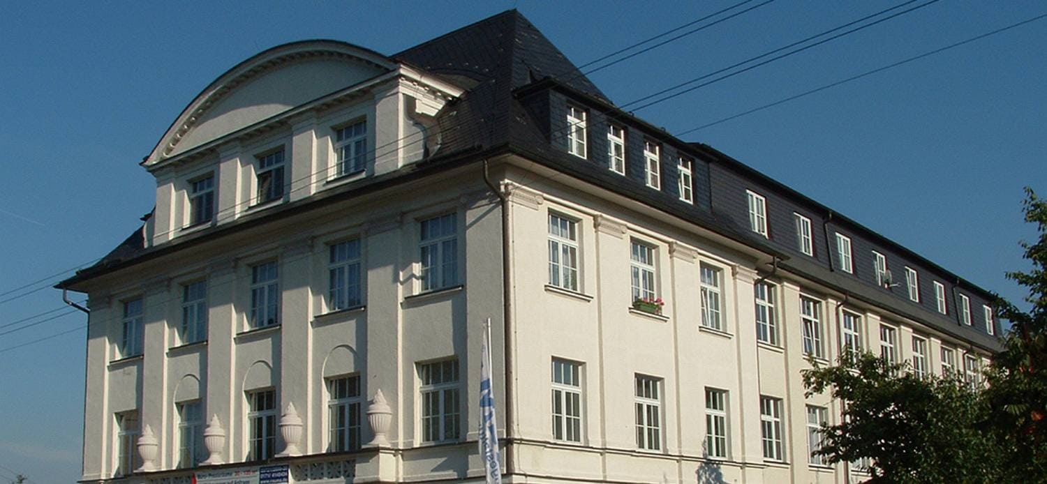 Ansicht der Süd West Seite des RauMa Gebäudes